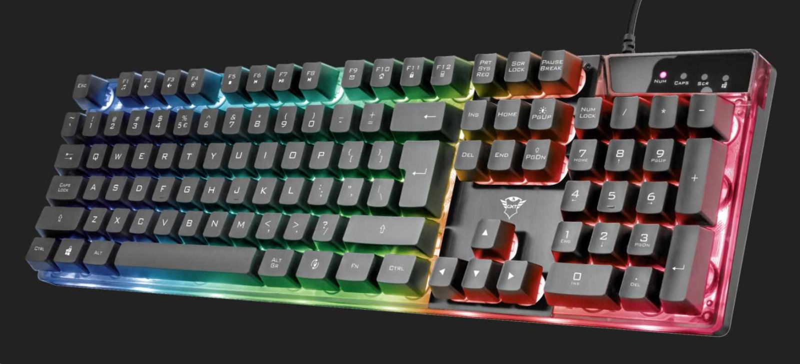 Levně TRUST herní klávesnice GXT 835 Azor Illuminated Gaming Keyboard CZ/SK