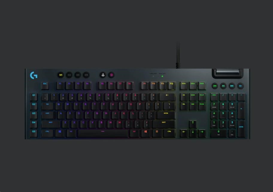 Levně Logitech Keyboard G815, Mechanical Gaming, Lightsync RGB, Tacticle, UK