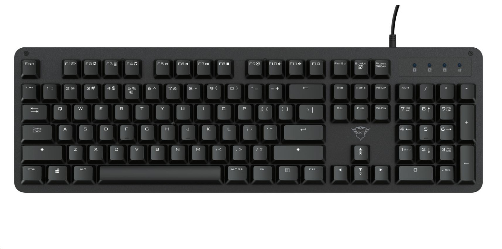 TRUST klávesnice GXT 863 MAZZ, mechanická, USB, US