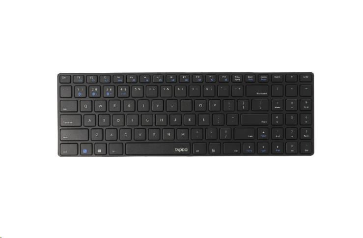 Levně RAPOO klávesnice E9100M, bezdrátová, Ultra-slim, CZ/SK, černá