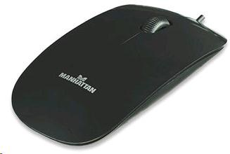 MANHATTAN Myš Silhouette USB optická, černá