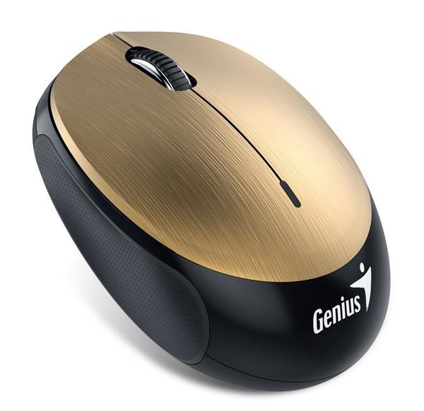 Levně GENIUS myš NX-9000BT/ Bluetooth 4.0/ 1200 dpi/ bezdrátová/ dobíjecí baterie/ zlatá