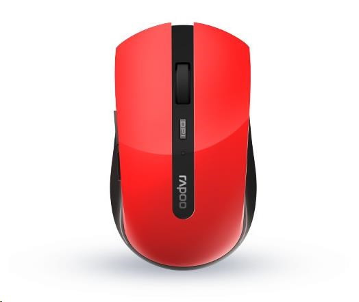 Levně RAPOO myš 7200M Multi-mode bezdrátová, červená