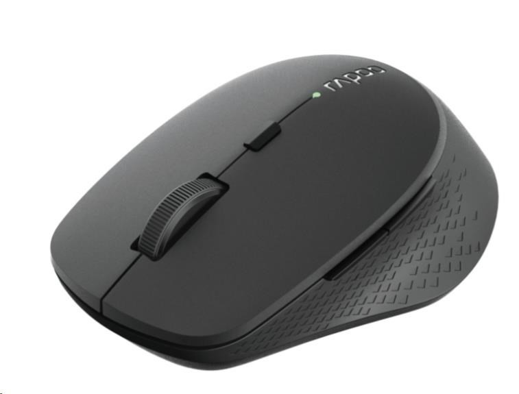 Levně RAPOO myš M300 Silent Wireless Optical Mouse, Multi-mode: 2.4 GHz, Bluetooth 3.0 & 4.0, Black