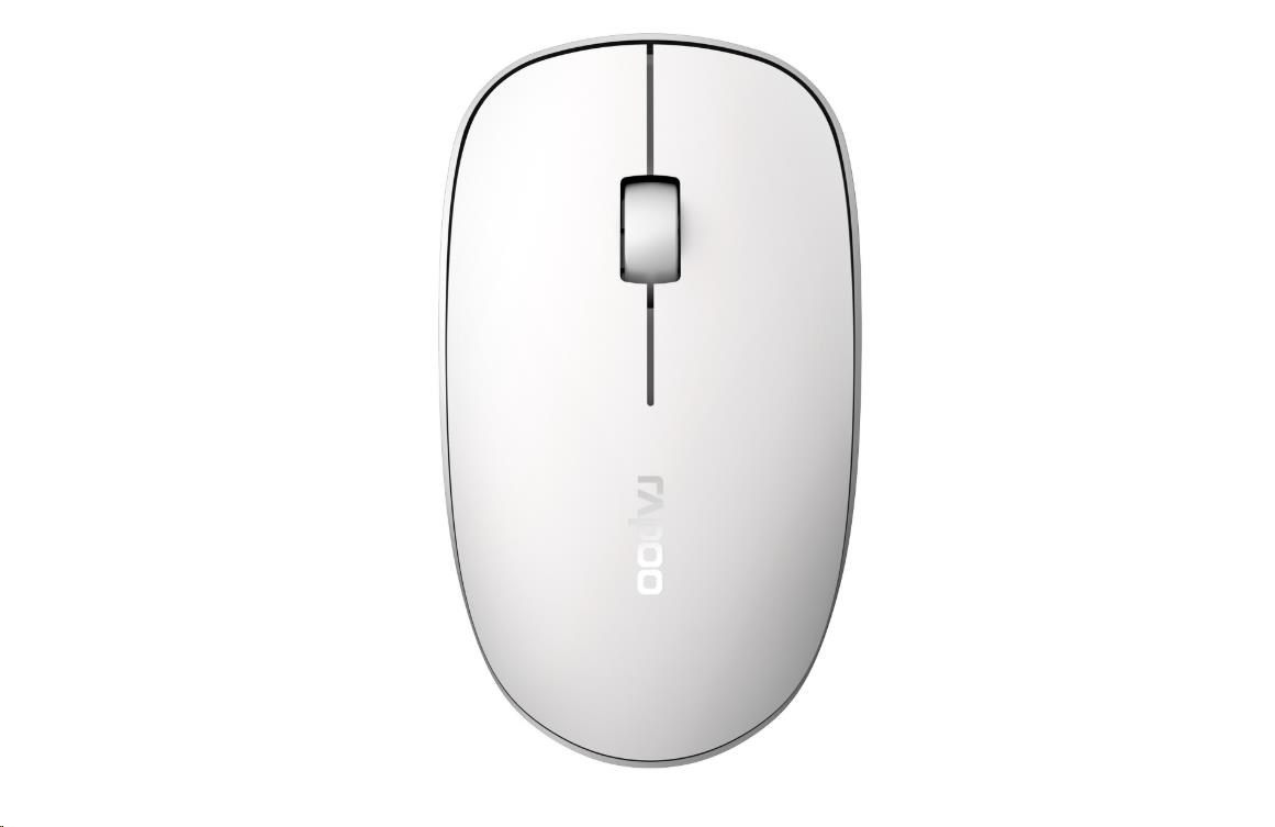 Levně RAPOO myš M200 Silent Multi-Mode Wireless Mouse, White