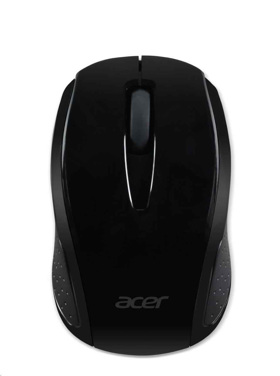 Levně ACER Wireless Mouse G69 Black - RF2.4G, 1600 dpi, 95x58x35 mm, 10m dosah, 2x AAA, Win/Chrome/Mac, (Retail Pack)