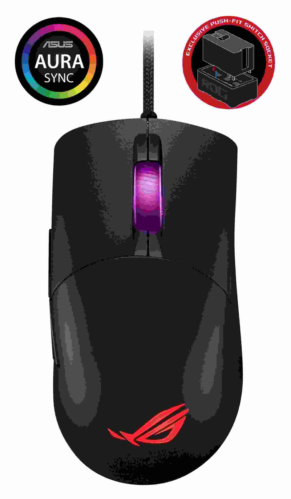 ASUS myš ROG KERIS (P509), USB, černá