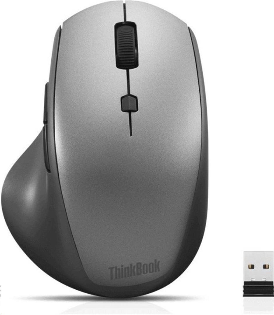 LENOVO myš bezdrátová ThinkBook 600 Wireless Media Mouse - 2400dpi, Optical, 2.4Ghz, 7 tlačítek
