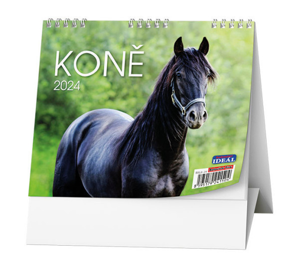 Kalendář stolní týdenní Koně