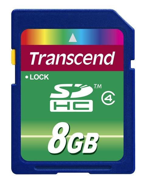 Levně TRANSCEND SDHC karta 8GB Class 4