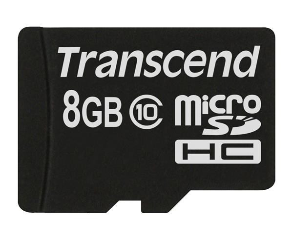 Levně TRANSCEND MicroSDHC karta 8GB Class 10 8GB, bez adaptéru