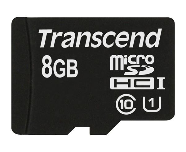 Levně TRANSCEND MicroSDHC karta 8GB Premium, Class 10 UHS-I 300x, bez adaptéru
