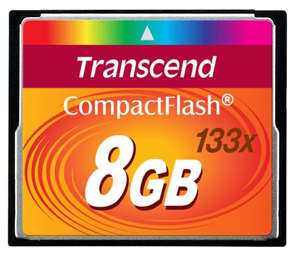 Levně TRANSCEND Compact Flash 8GB (133x)