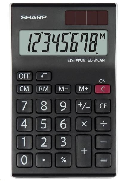 Levně SHARP kalkulačka - EL-310ANWH - černá