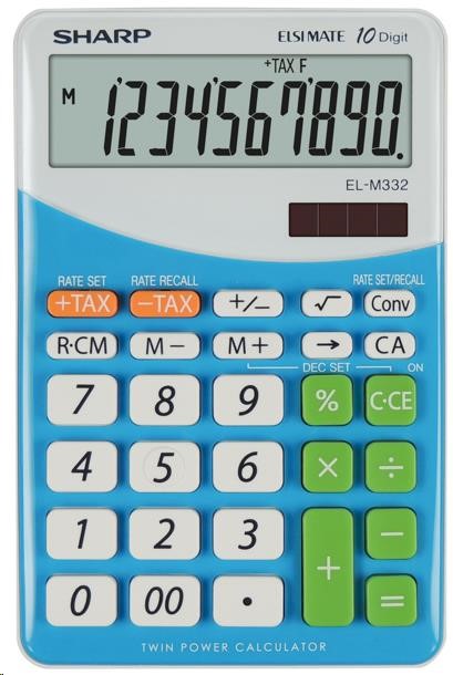 Levně SHARP kalkulačka - EL-M332BBL - modrá