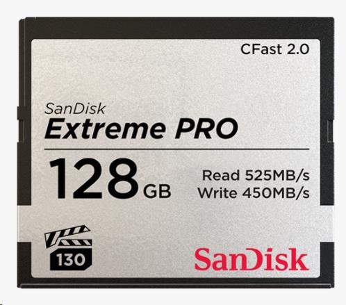 Levně SanDisk CFAST 2.0 128GB Extreme Pro (525 MB/s VPG130)