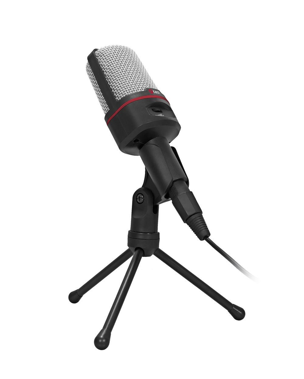 C-TECH stolní mikrofon MIC-02, 3, 5" stereo jack, 2.5m
