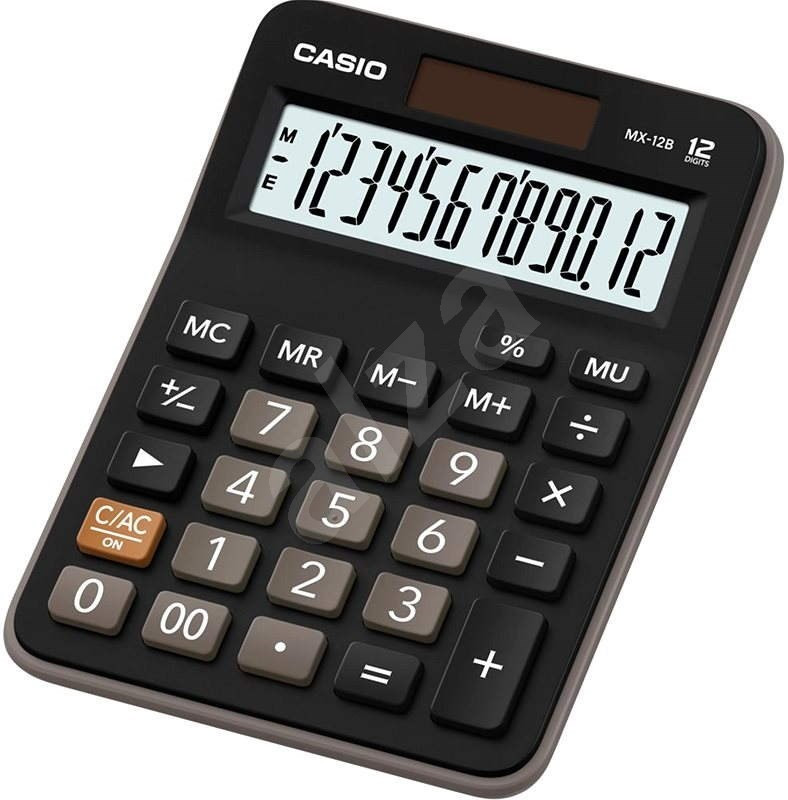 Levně CASIO kalkulačka MX 12 B BK, Stolní kalkulátor