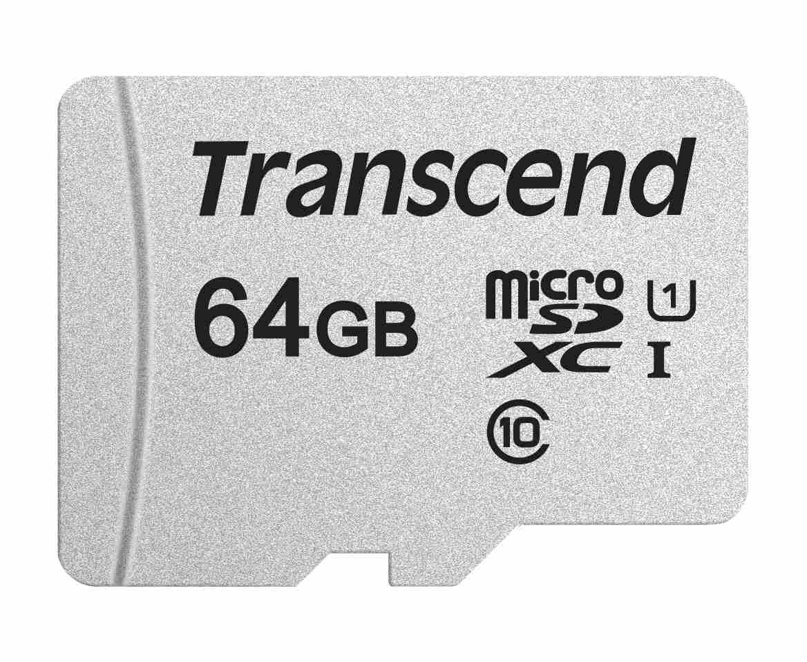 Levně TRANSCEND MicroSDXC karta 64GB 300S, UHS-I U1, bez adaptéru