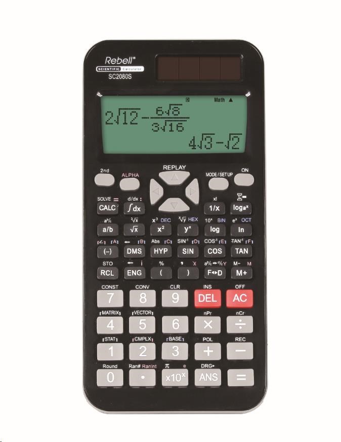 Levně REBELL kalkulačka - SC2080S - černá