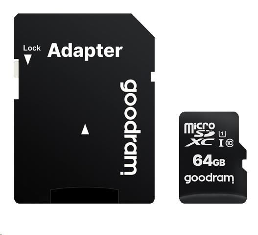 Levně GOODRAM MicroSDXC karta 64GB M1AA, UHS-I Class 10, U1 + adaptér