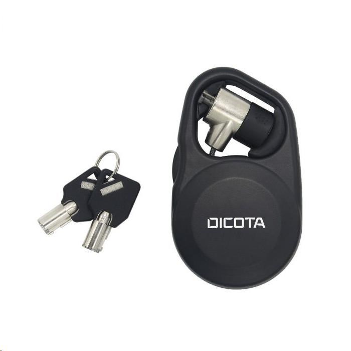 Levně DICOTA Security Cable T-Lock Retractable, keyed, 3x7mm slot