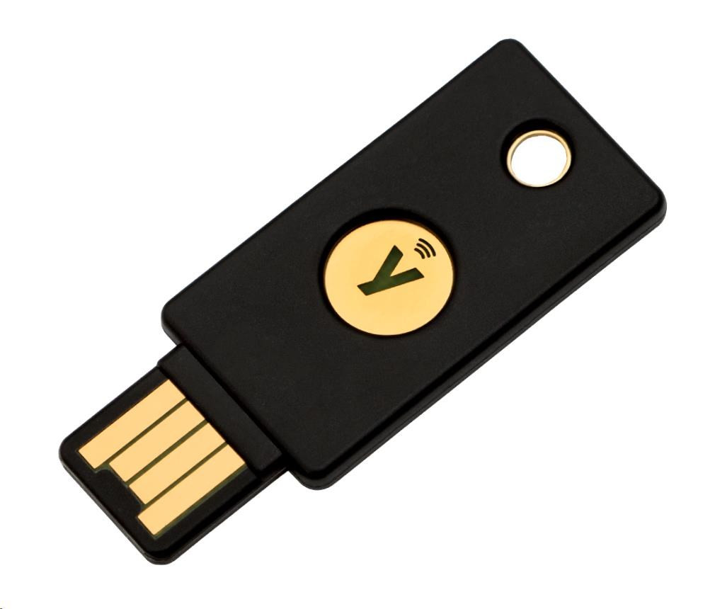 Levně YubiKey 5 NFC - USB-A, klíč/token s vícefaktorovou autentizaci (NFC), podpora OpenPGP a Smart Card (2FA)