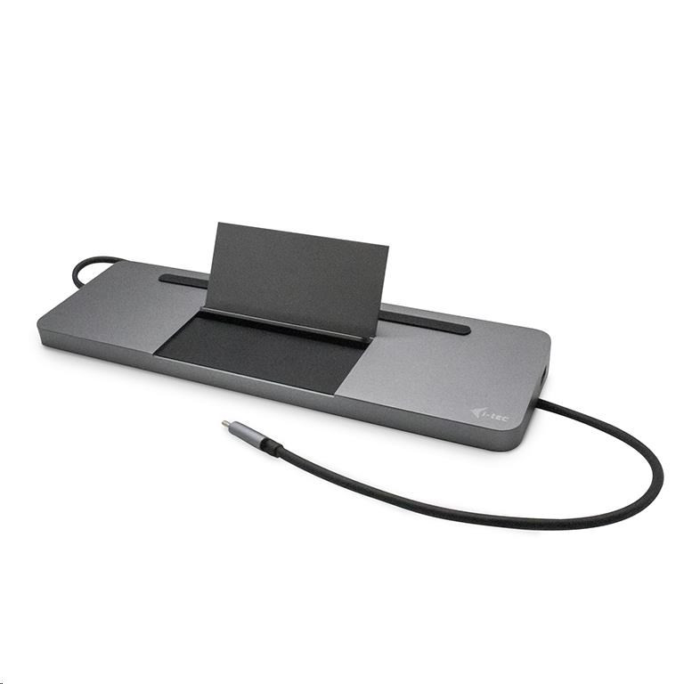 Levně i-tec USB-C Metal Ergonomic 4K 3x Display Docking Station + Power Delivery 85 W