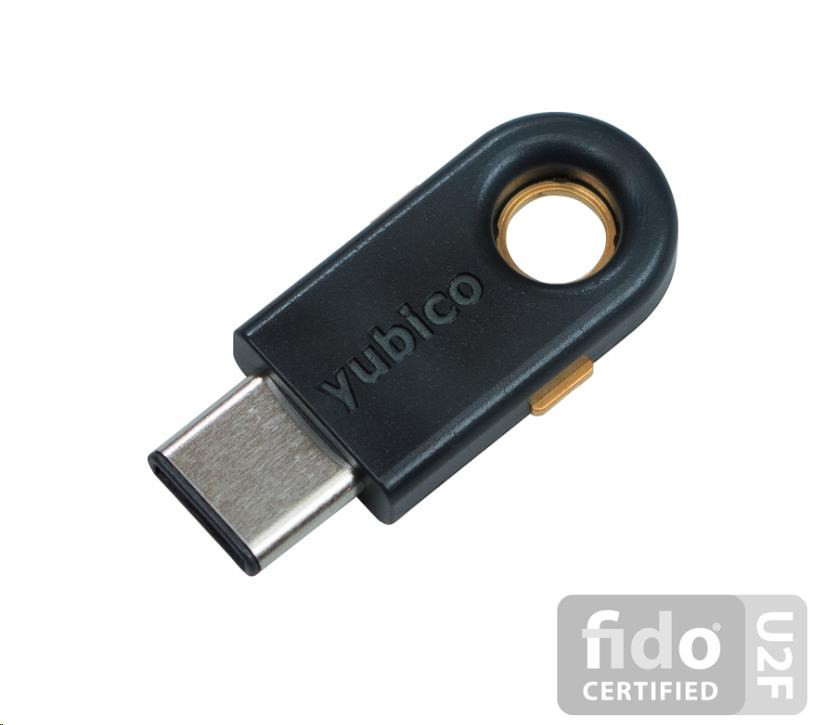 Levně YubiKey 5C - USB-C, klíč/token s vícefaktorovou autentizaci, podpora OpenPGP a Smart Card (2FA)