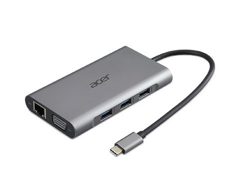 Levně ACER 12v1 Type C dongle: 2 x USB3.2, 2 x USB2.0, 1x SD/TF, 2 x HDMI, 1 x PD, 1 x DP, 1 x RJ45, 1 x 3.5 Audio