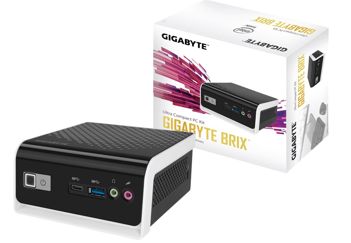 GIGABYTE BRIX GB-BLCE-4000C Fanless, Intel Gemini Lake N4000, 1xSO-DIMM DDR4, WiFi
