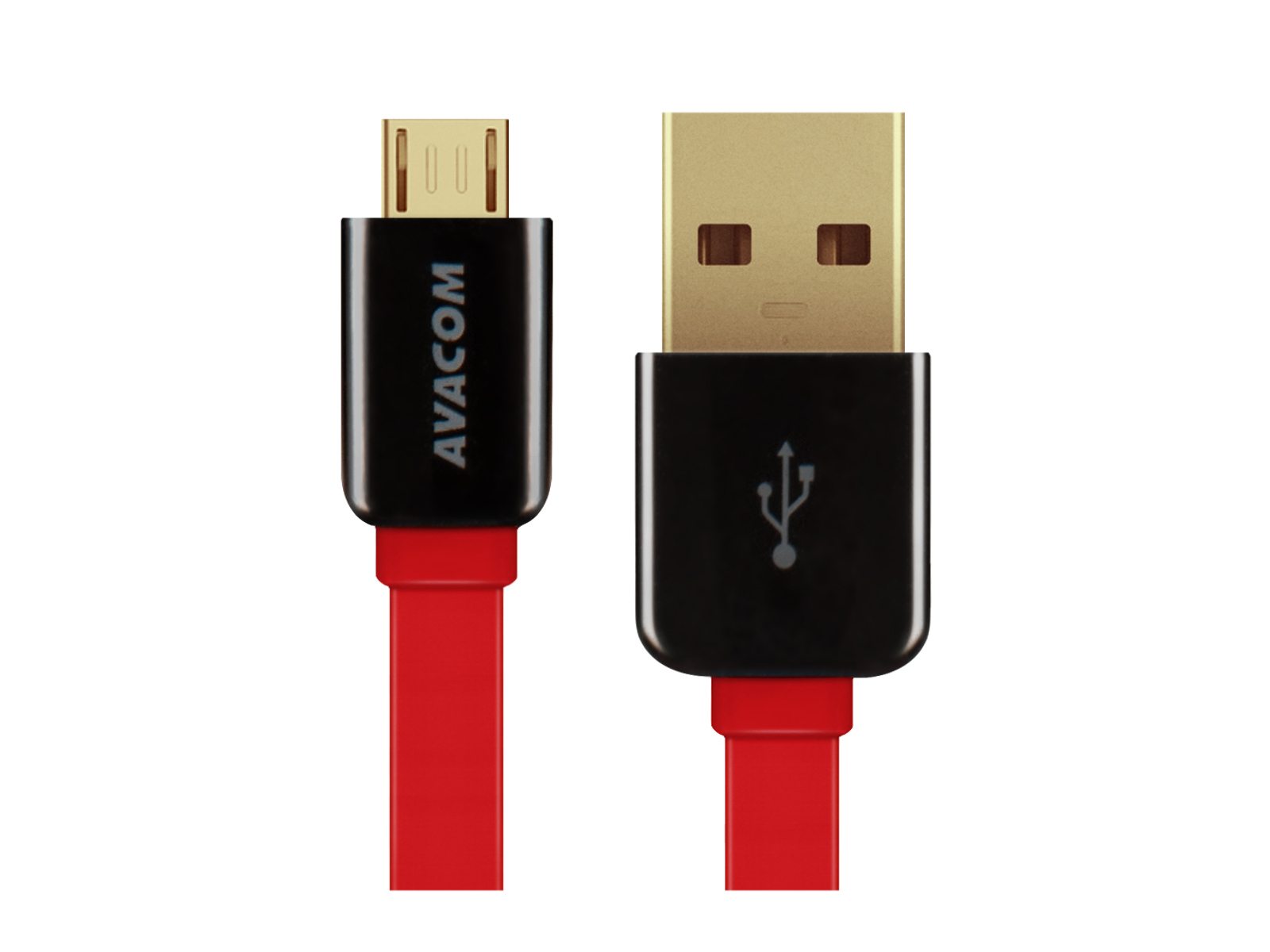 Levně AVACOM MIC-40R kabel USB - Micro USB, 40cm, červená