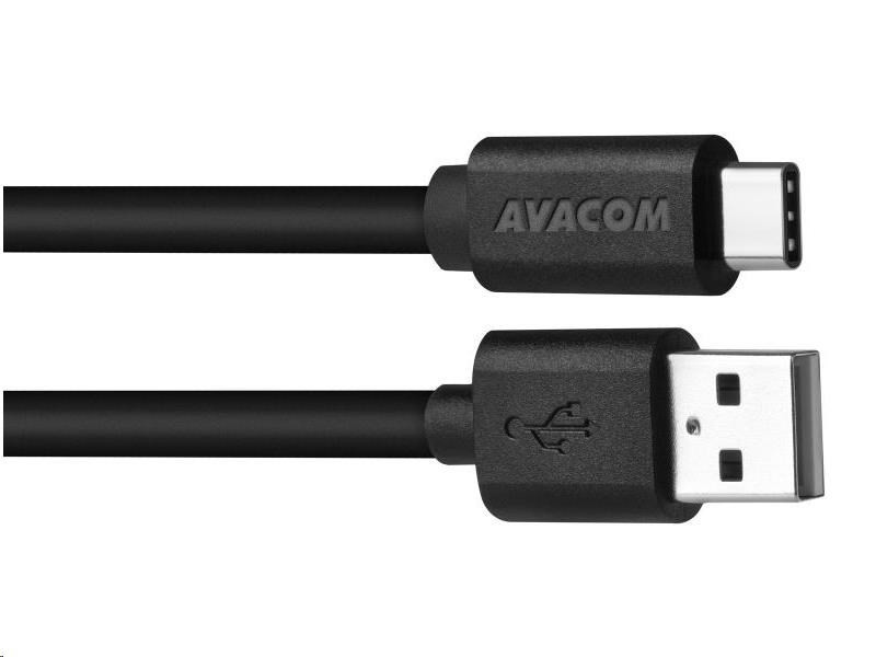 Datový kabel Avacom USB-C 1m černý datový kabel