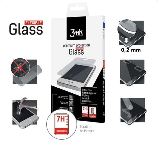 Levně 3mk hybridní sklo FlexibleGlass pro Apple iPhone 7