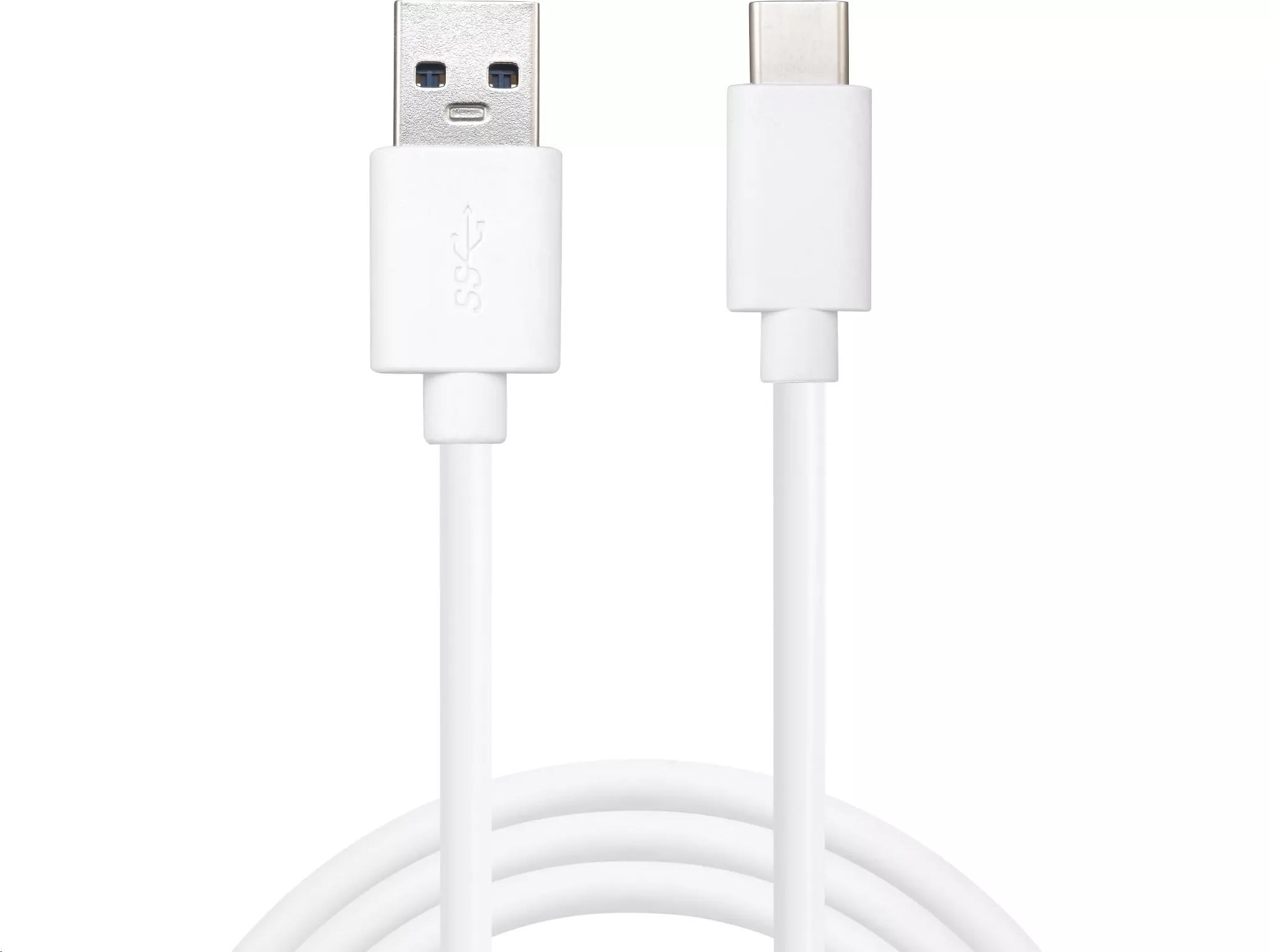 Značka Sandberg - Sandberg datový kabel USB-A -> USB-C 3.0, délka 1 m, bílá