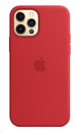 APPLE iPhone 12/12 Pro Silicone Case with MagSafe - (PRODUCT) Red