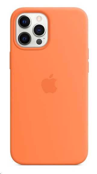 Levně APPLE iPhone 12 Pro Max Silicone Case with MagSafe - Kumquat