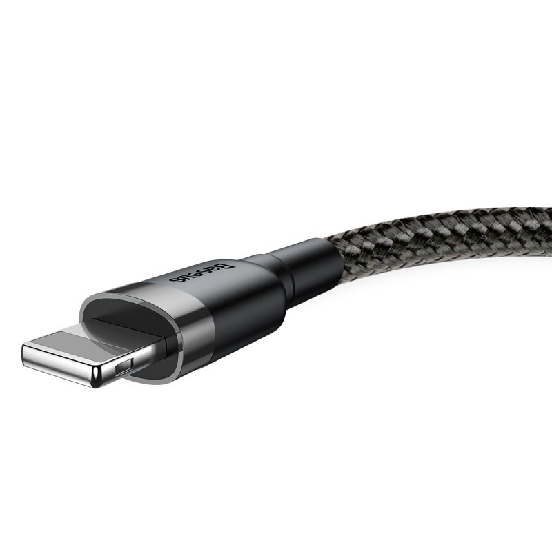Baseus Cafule nabíjecí / datový kabel USB na Lightning 1, 5A 2m, šedá-černá