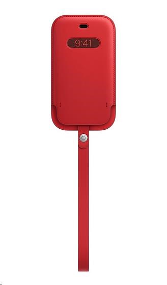 Levně APPLE iPhone 12 mini Leather Sleeve with MagSafe - (PRODUCT)RED