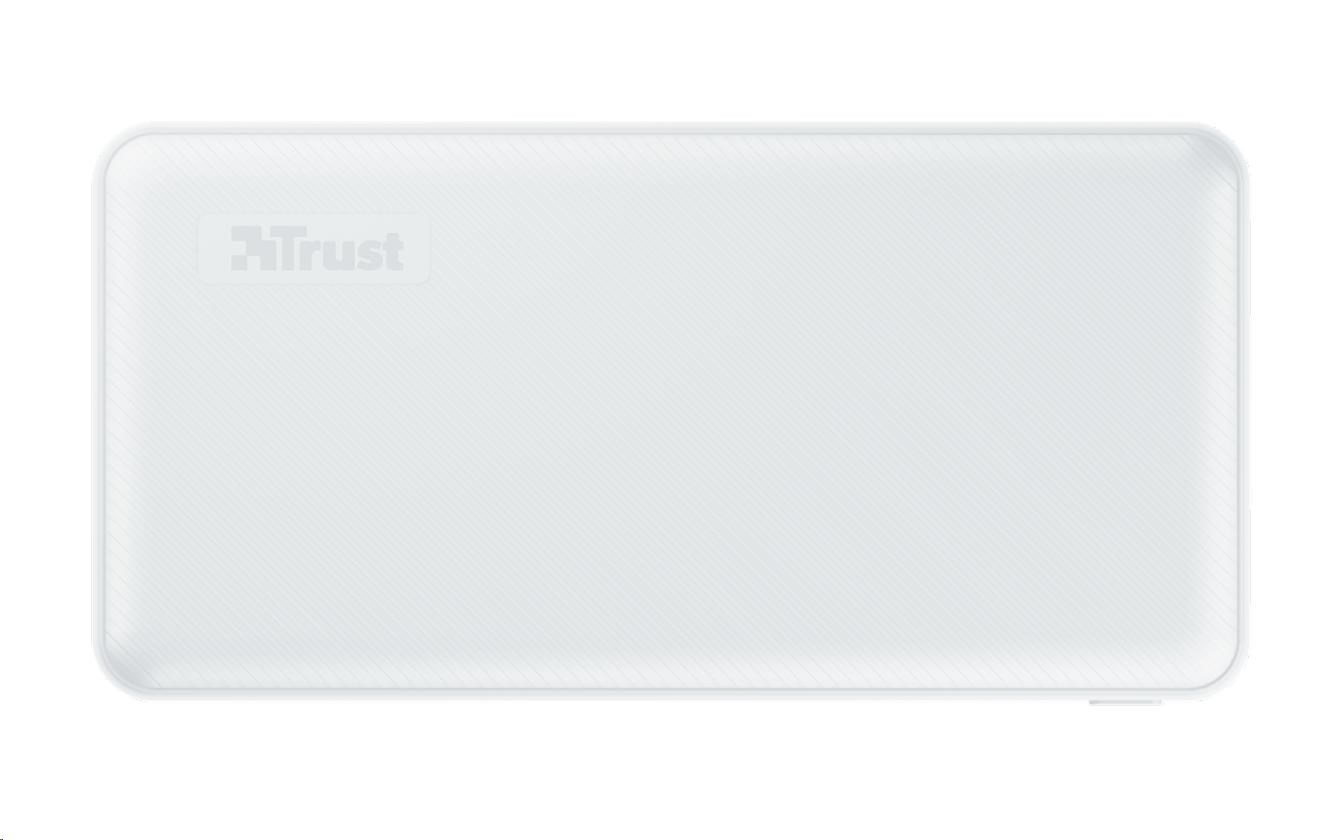 TRUST powerbanka Primo Compact, 15.000 mAh, white/bílá