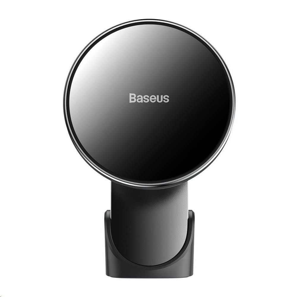Levně Baseus Big Energy držák s bezdrátovým nabíjením 15W černá (kompatibilní s Apple iPhone 12 Series)