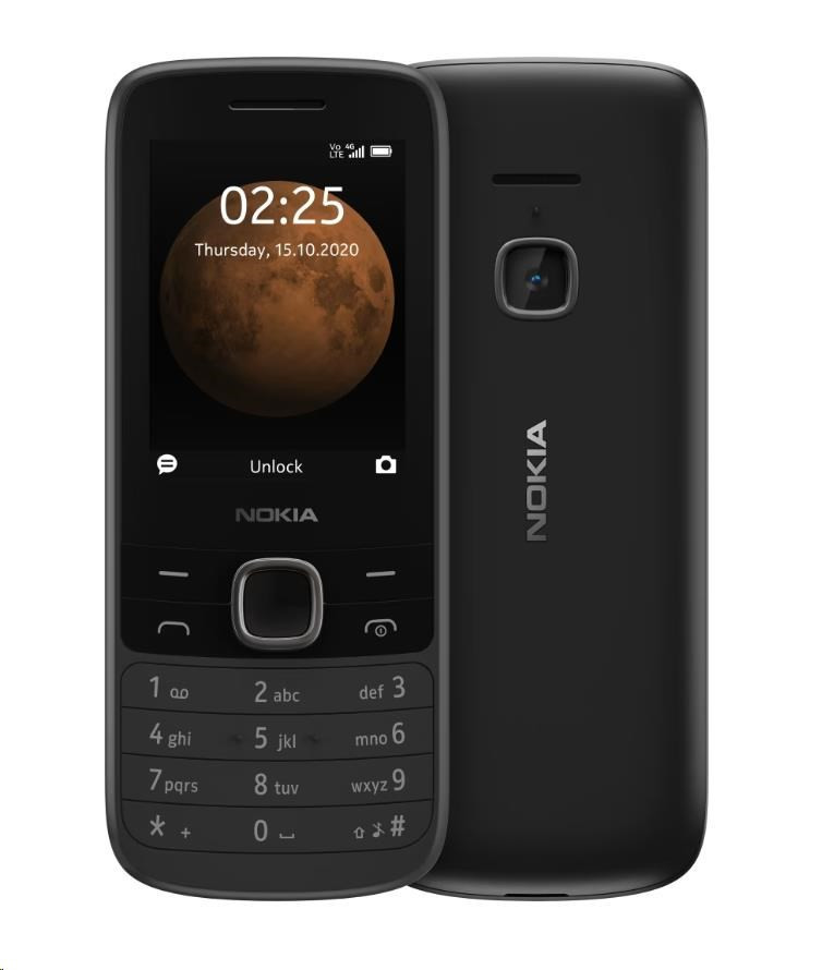 Levně Nokia 225 4G 2020, Dual SIM, černá