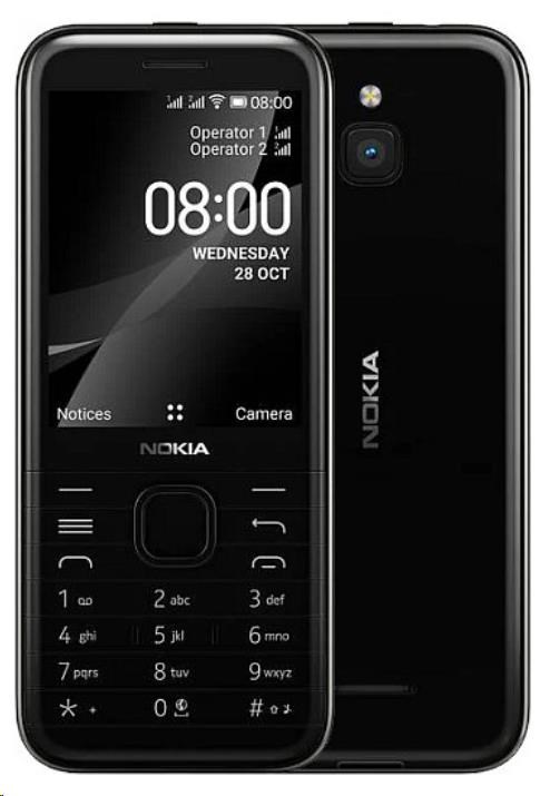 Nokia 8000 4G (2021), Dual SIM, černá