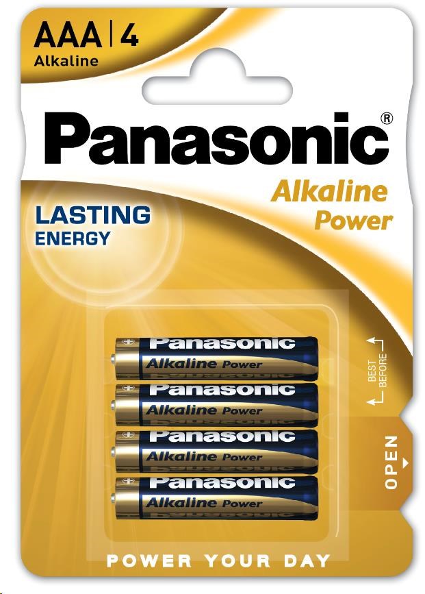 PANASONIC Alkalické baterie Alkaline Power LR03APB/4BP AAA 1, 5V (Blistr 4ks)