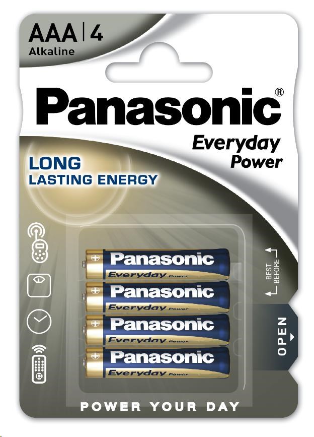 PANASONIC Alkalické baterie Everyday Power LR03EPS/4BP AAA 1, 5V (Blistr 4ks)