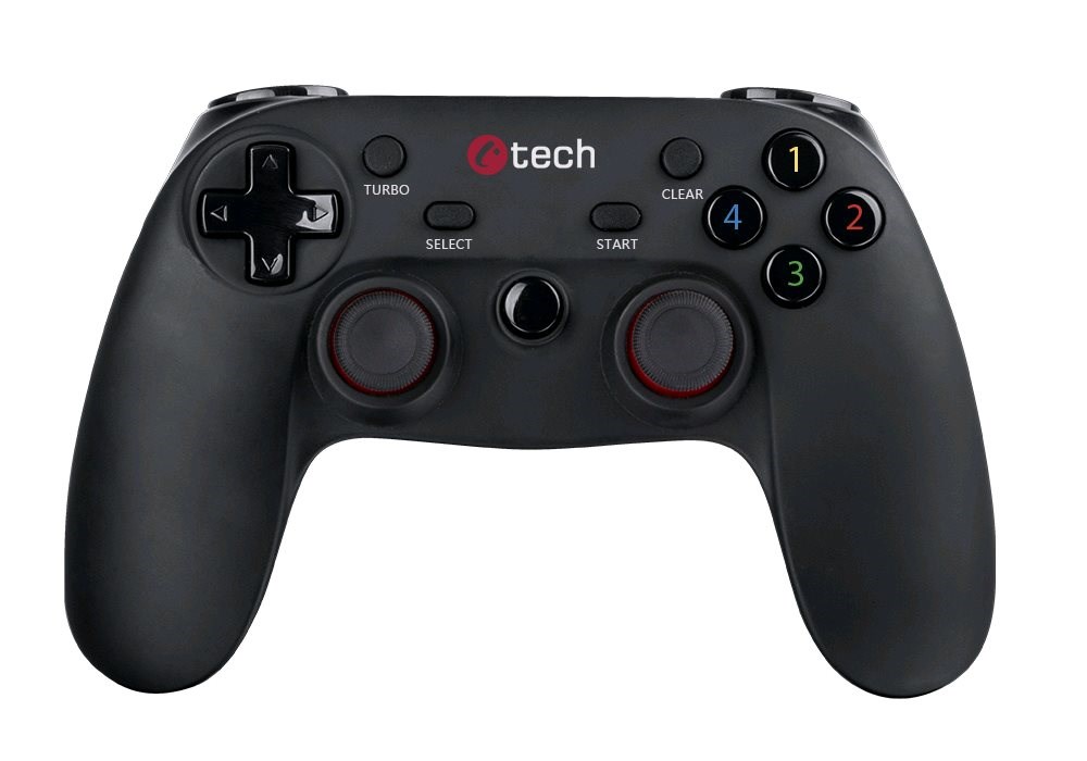 C-TECH gamepad Lycaon pro PC/PS3/Android, 2x analog, X-input, vibrační, bezdrátový, USB
