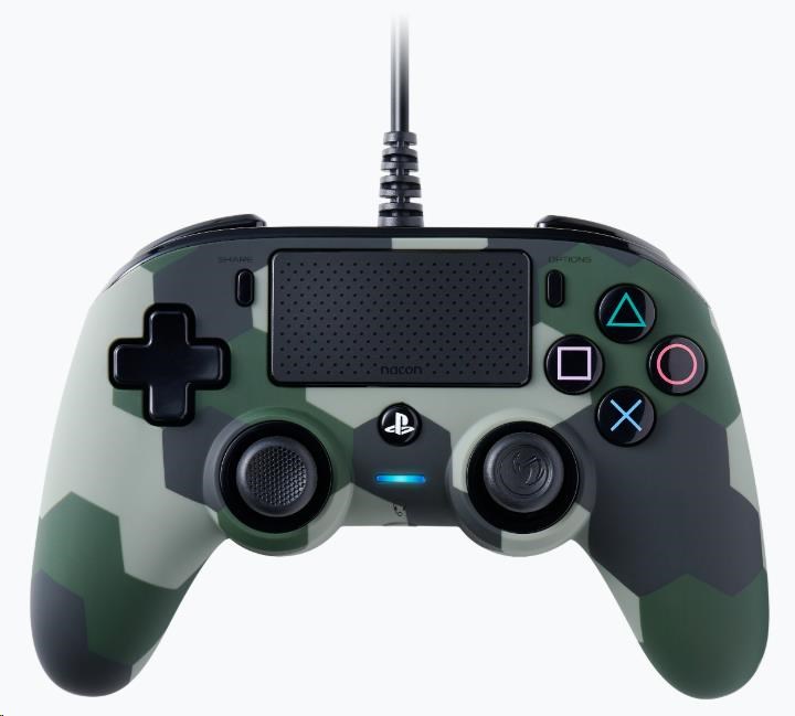 Levně Nacon Wired Compact Controller - ovladač pro PlayStation 4 - camo