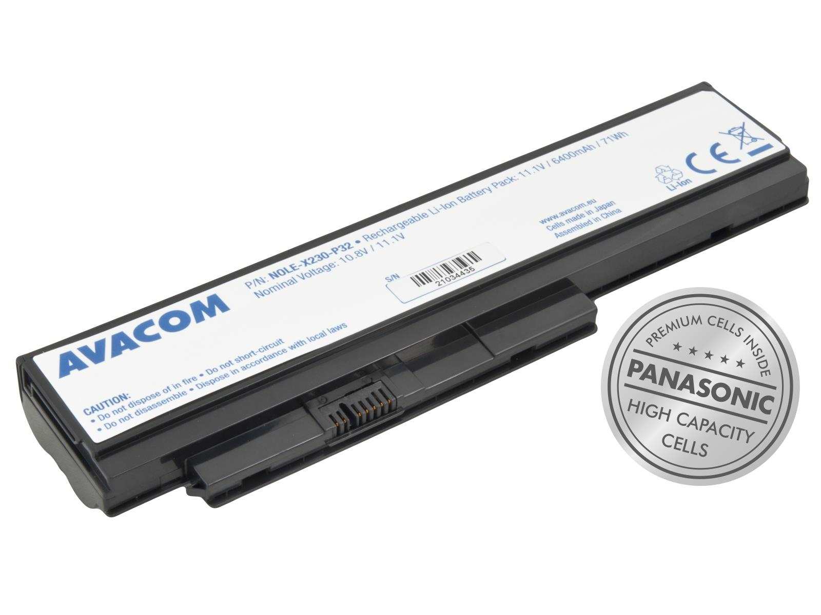AVACOM baterie pro Lenovo ThinkPad X230 Li-Ion 11, 1V 6400mAh 71Wh