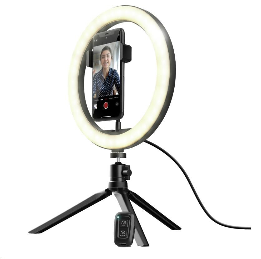 Levně TRUST kruhové světlo Maku Ring Light Vlogging Kit