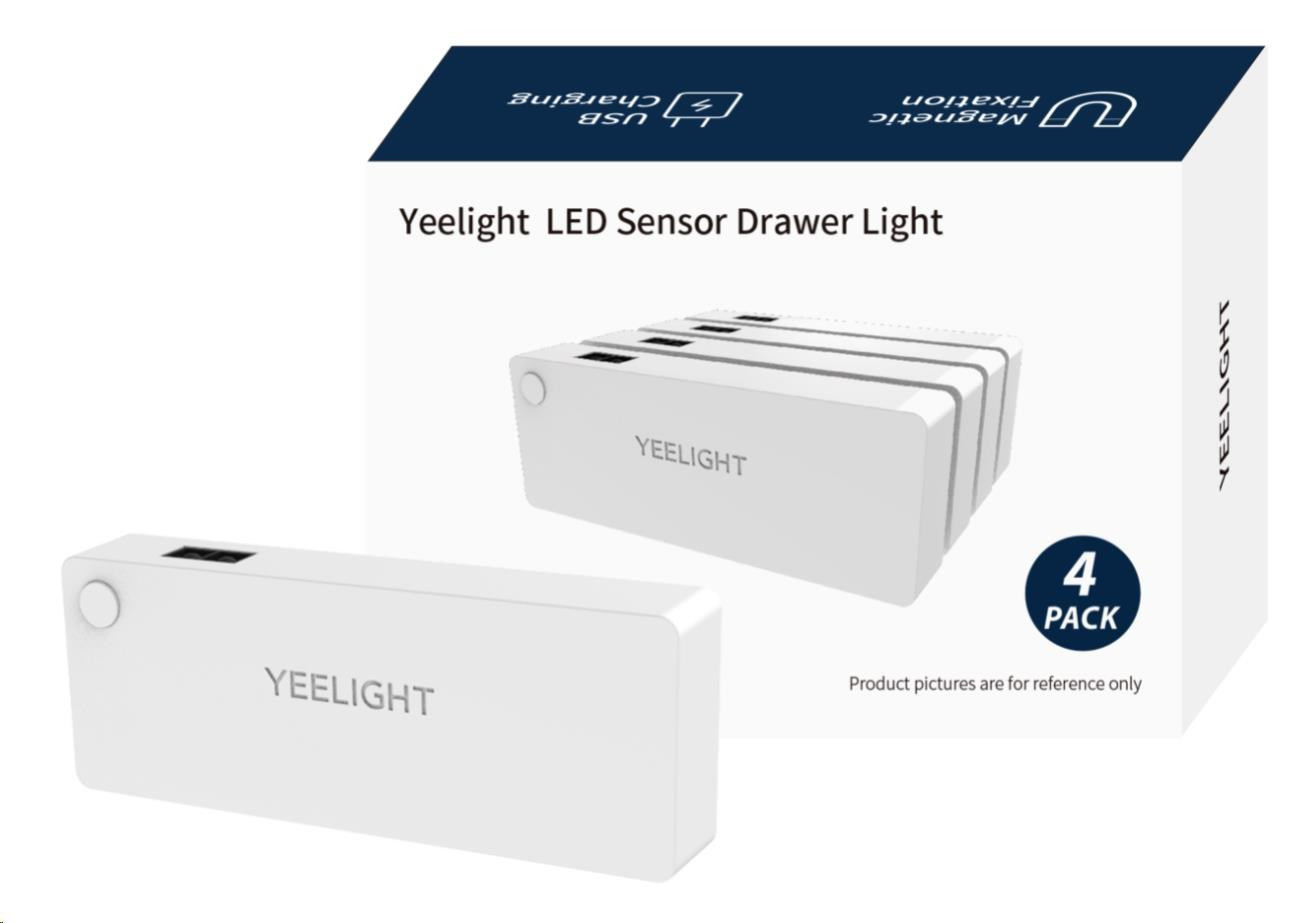 Levně Yeelight LED Sensor Drawer Light 4-pack